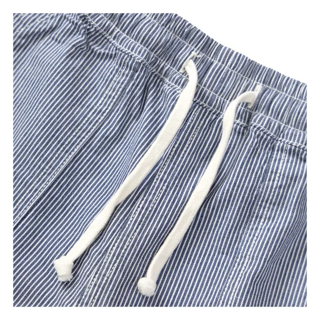 Short Hickory Chef Rayures | Bleu