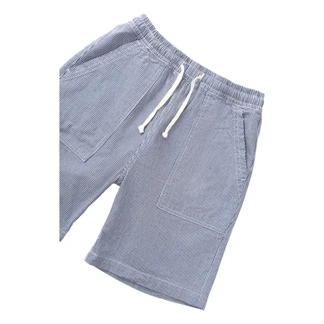 Short Hickory Chef Rayures | Bleu