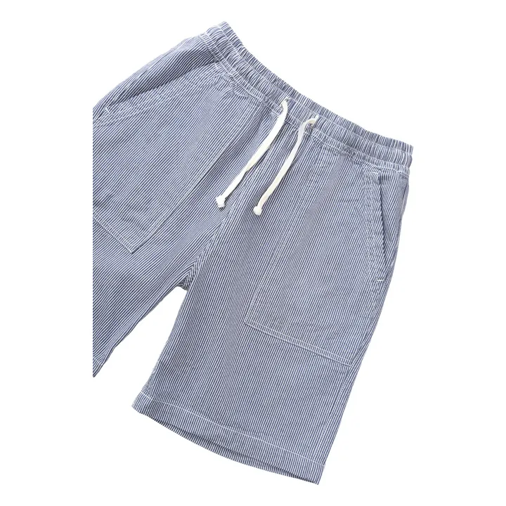 Short Hickory Chef Rayures | Bleu- Image produit n°2