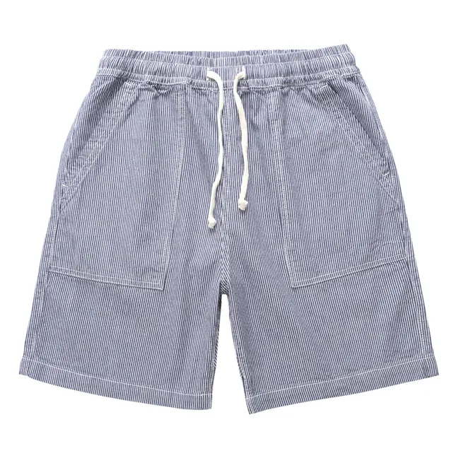 Short Hickory Chef Rayures | Bleu