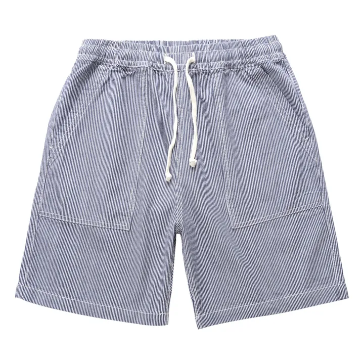 Short Hickory Chef Rayures | Bleu- Image produit n°0