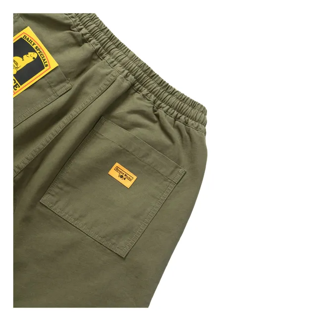 Short Canvas Chef Coton Bio | Vert olive