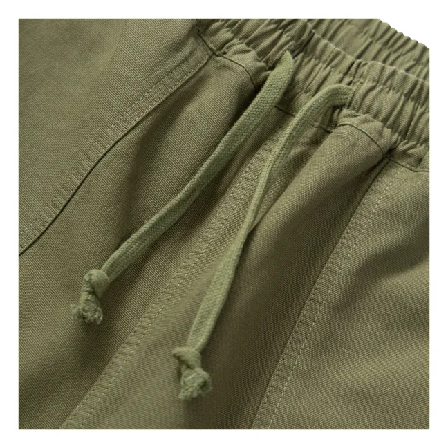 Short Canvas Chef Coton Bio | Vert olive