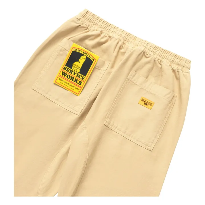 Pantalon Classic Canvas Chef Coton Bio | Beige- Image produit n°8