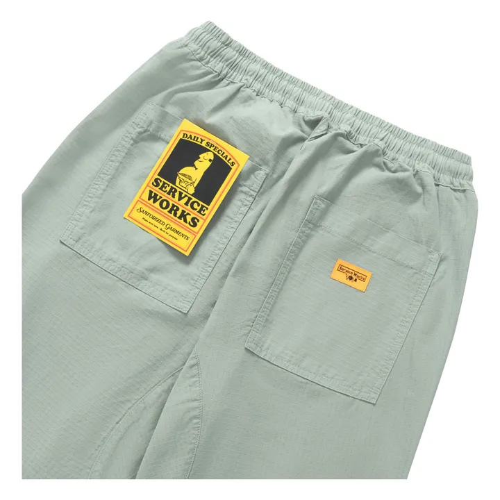 Pantalon Ripstop Chef Coton Bio | Sauge- Image produit n°3