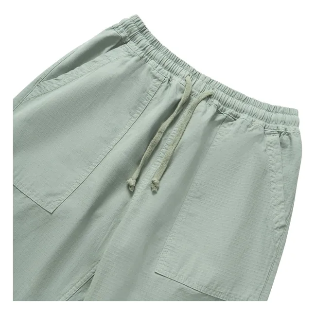 Pantaloni Chef in cotone organico Ripstop | Salvia