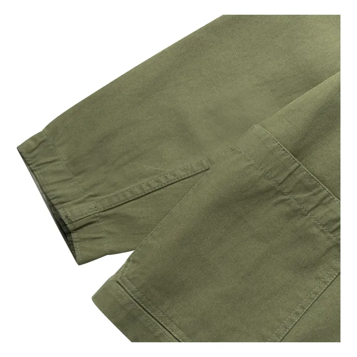 Veste Drill Server Coton Bio | Vert olive- Image produit n°7