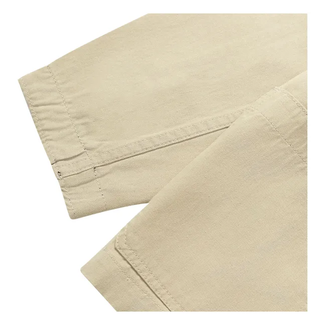 Giacca in cotone organico Drill Server | Beige
