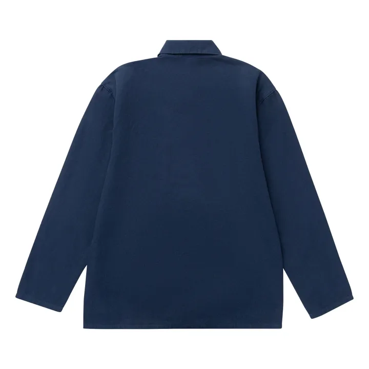 Veste Canvas Chore Coton Bio | Bleu marine- Image produit n°1