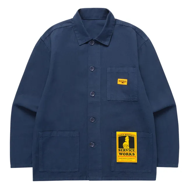 Giacca in cotone organico Canvas Chore | Blu marino