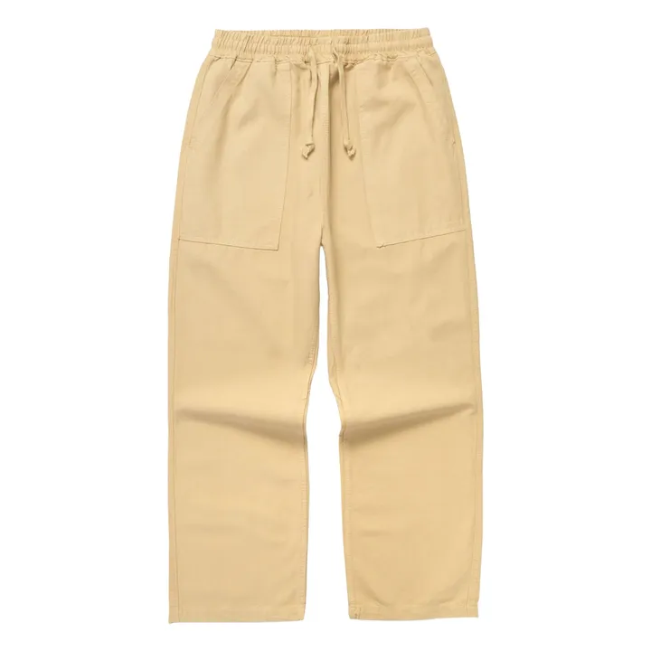 Pantalon Classic Canvas Chef Coton Bio | Beige- Image produit n°0