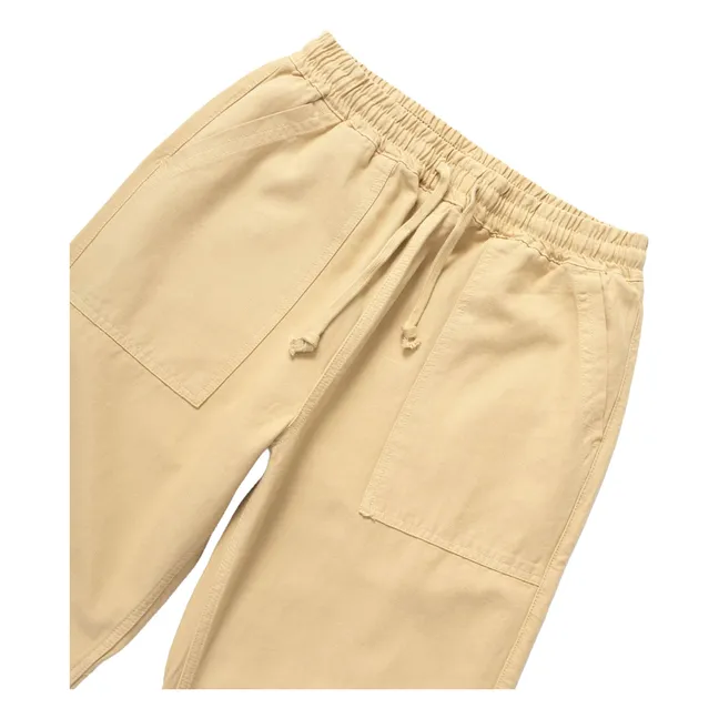 Pantaloni classici in cotone organico Canvas Chef | Beige