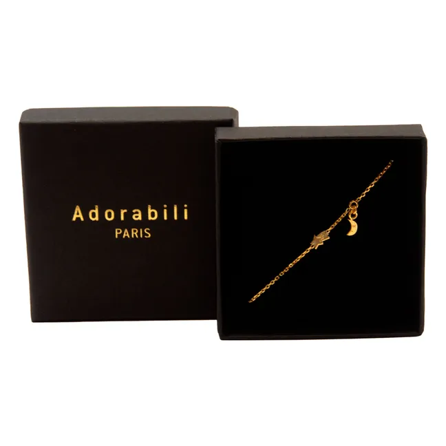 Armband Duo Charms Mond | Gold