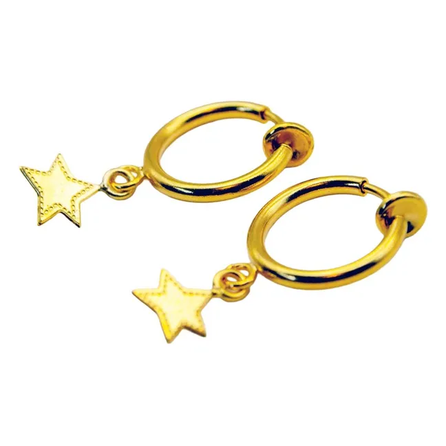 Kreolen mit Clip | Gold