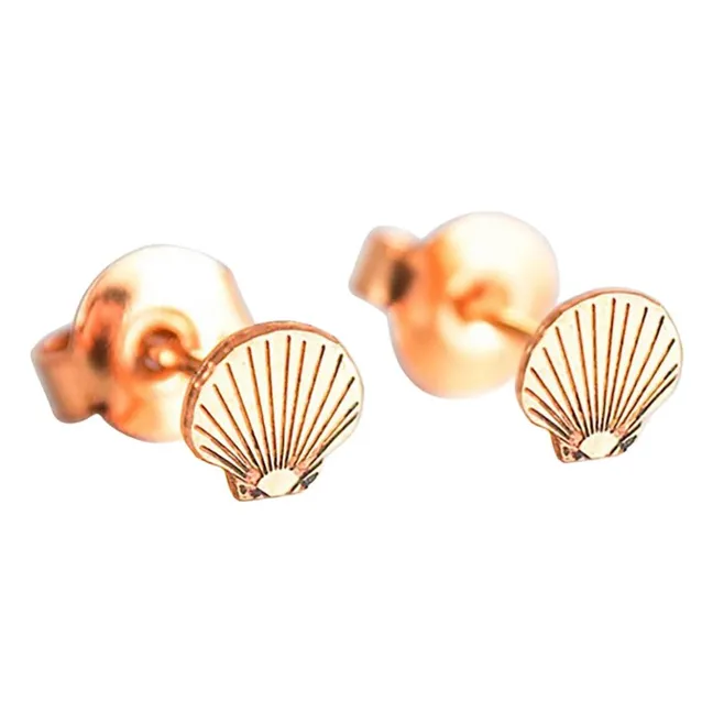 Boucles d'Oreilles Coquillage | Doré