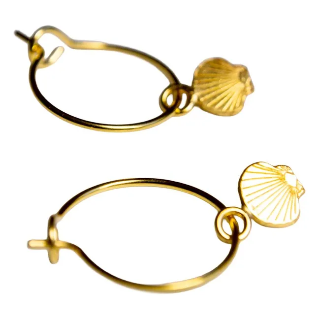 Small shell Creoles | Gold