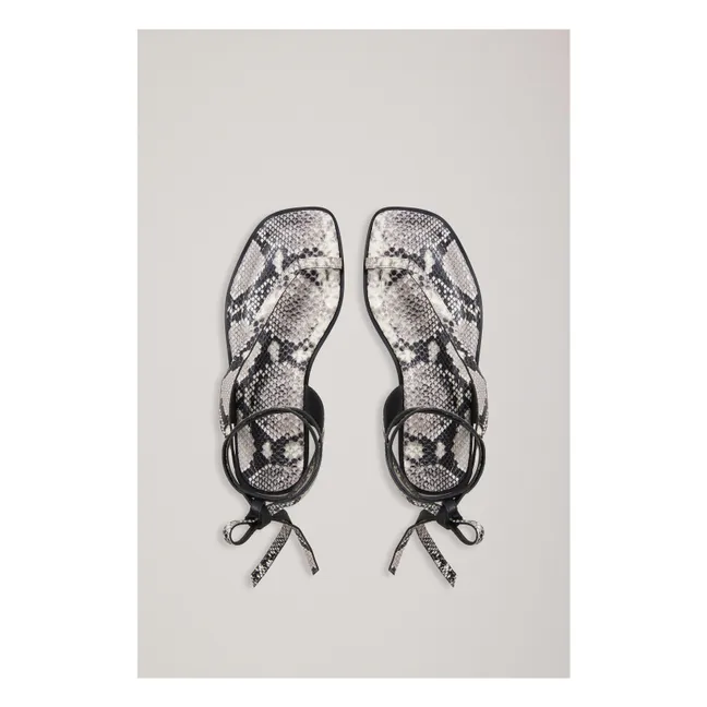 Heidi Snake Sandalen | Grau