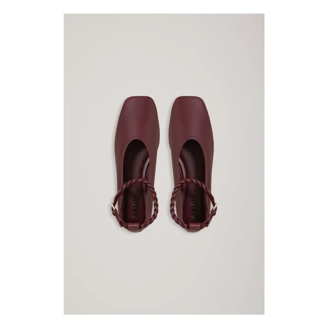 Steele Ballerinas | Burgunderrot