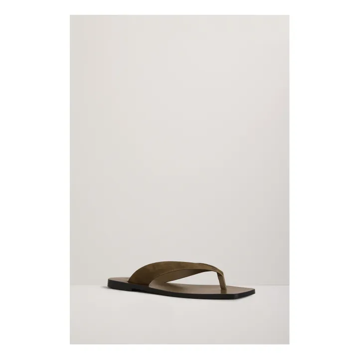 Sandales Kinto Suede | Vert kaki- Image produit n°4