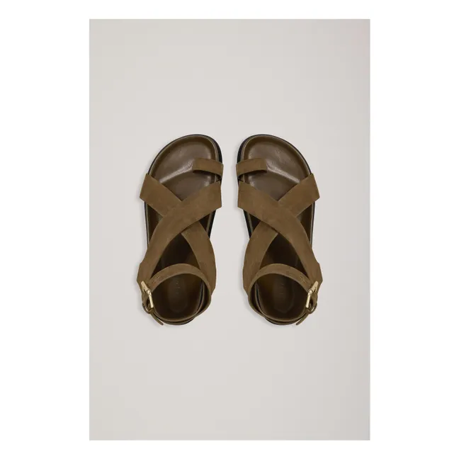 Jalen Suede Sandalen | Khaki