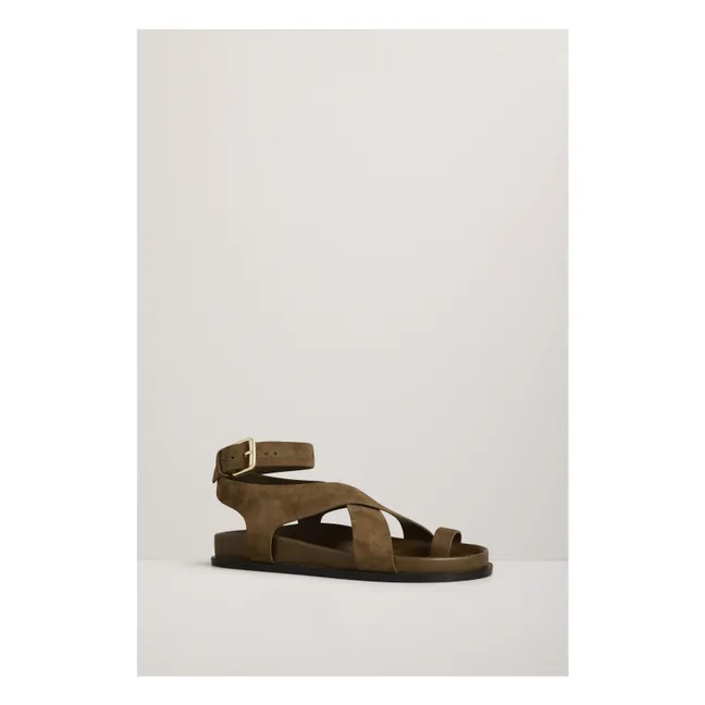 Jalen Suede Sandalen | Khaki