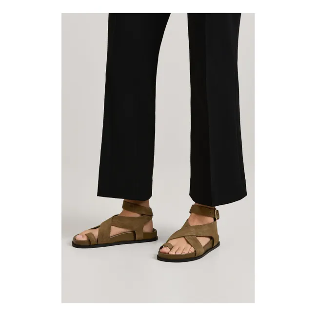 Jalen Suede Sandalen | Khaki