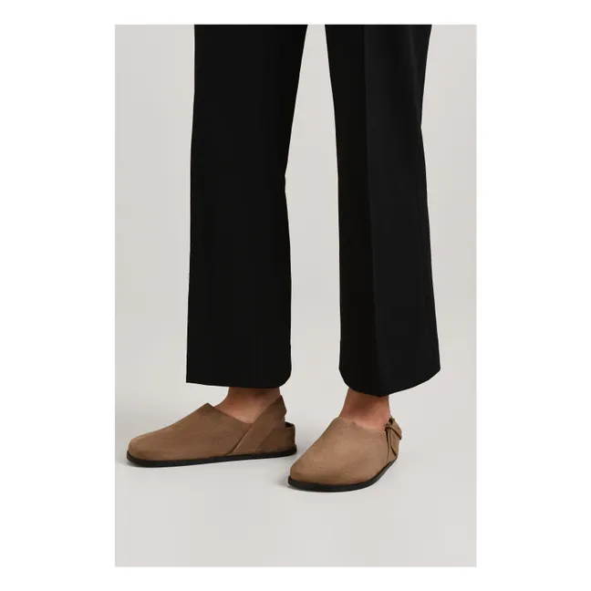 Zuecos Louis de ante | Beige