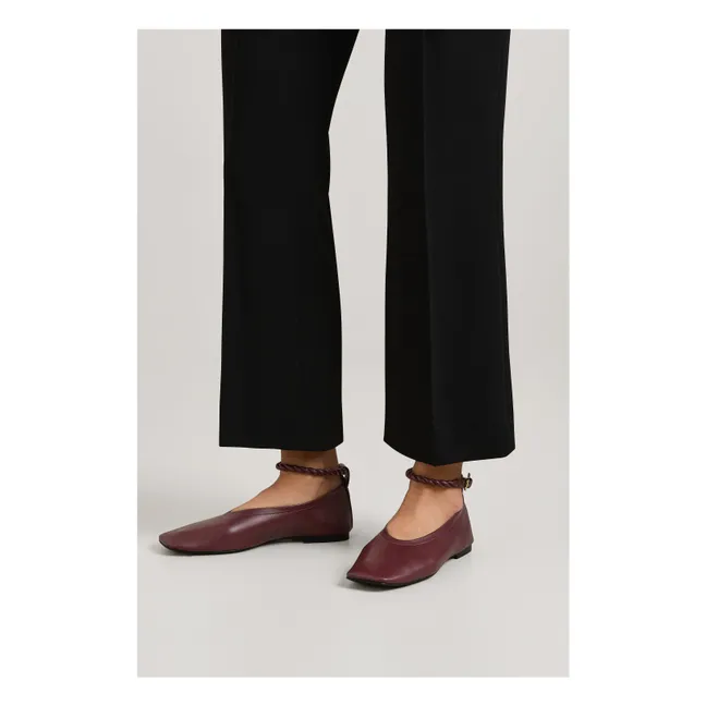 Steele Ballerinas | Burgunderrot