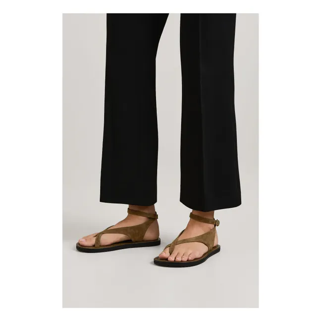 Sandalias Millar Suede | Verde Kaki