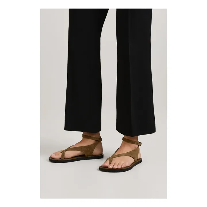 Sandales Millar Suede | Vert kaki- Image produit n°1