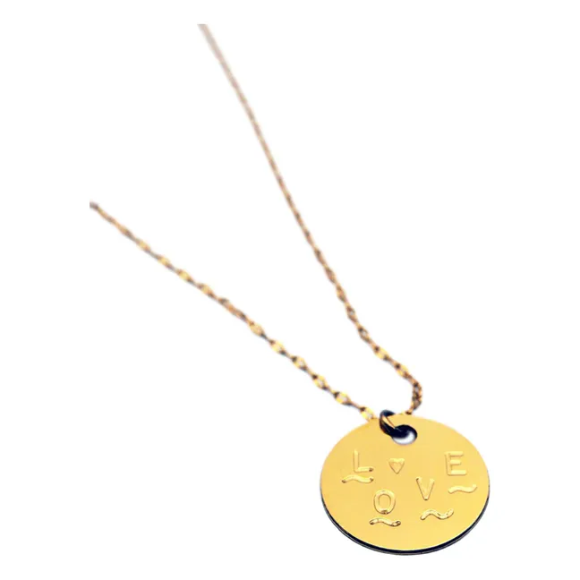 Médaille Big Love | Doré