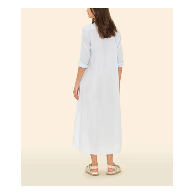 Vestido de popelina de algodón Boden | Azul Cielo