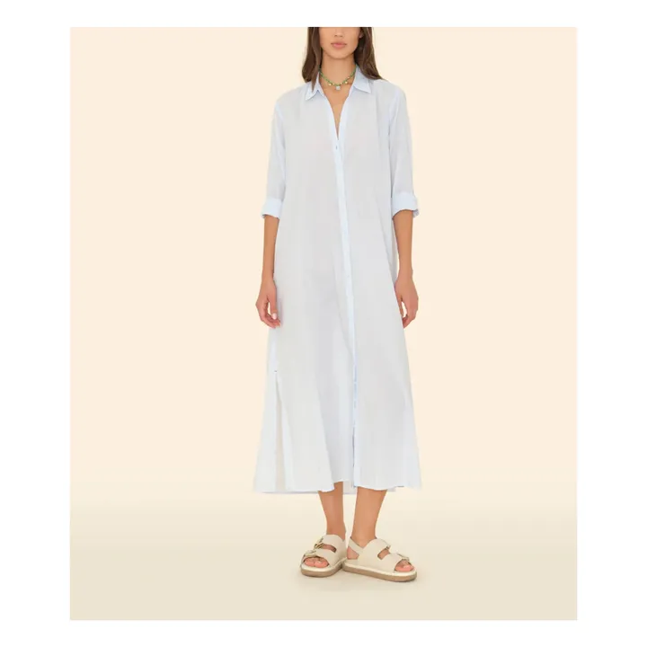 Robe Boden Popeline de Coton | Bleu ciel- Image produit n°4