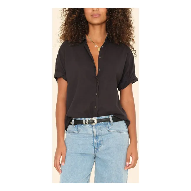 Chemise Channing Popeline de Coton | Noir