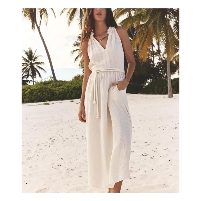 Robe Liza Gaze de Coton | Ecru