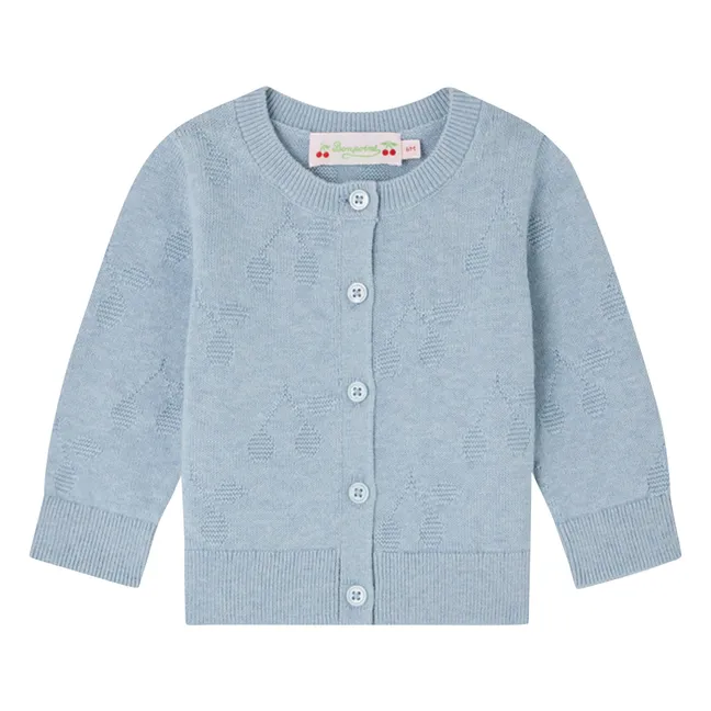 Strickjacke Teyana aus Bio-Baumwolle | Graublau