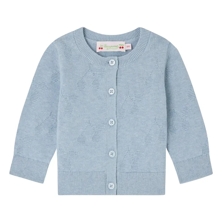 Strickjacke Teyana aus Bio-Baumwolle | Graublau- Produktbild Nr. 0