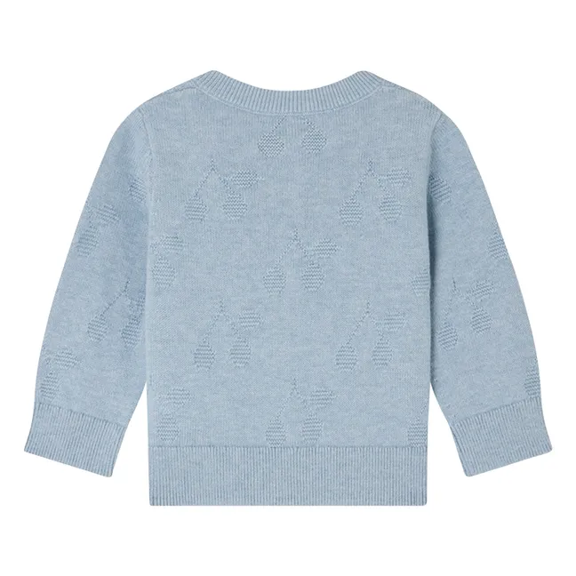 Strickjacke Teyana aus Bio-Baumwolle | Graublau