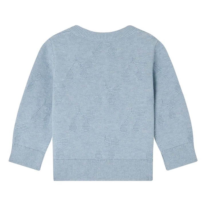 Strickjacke Teyana aus Bio-Baumwolle | Graublau- Produktbild Nr. 1