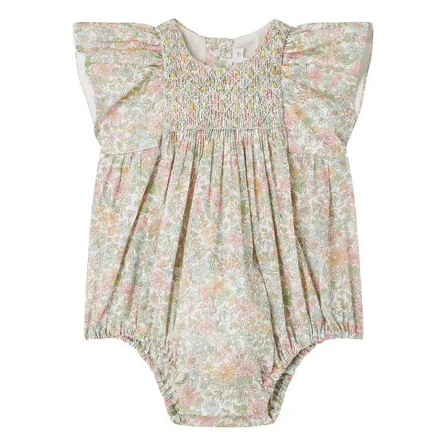 Edelili Liberty Organic Cotton romper | Ecru