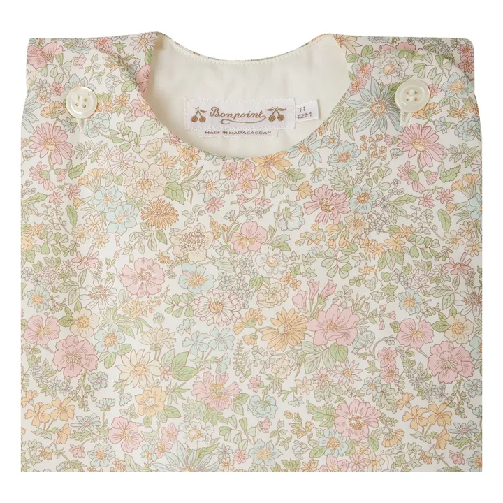 Gigoteuse Joujou Fleurie Liberty | Ecru- Image produit n°1
