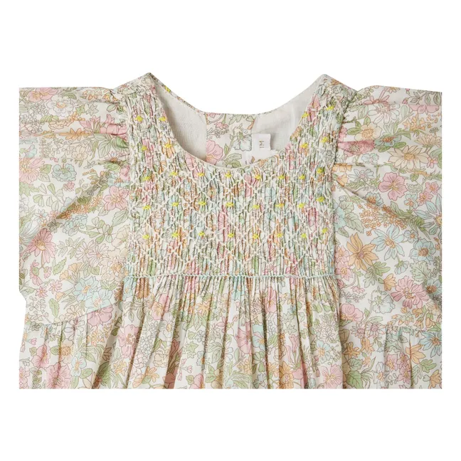 Edelili Liberty Organic Cotton romper | Ecru