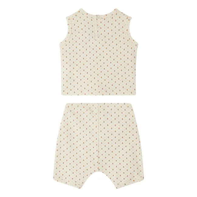 Elo Organic Cotton Top and Shorts Set | Cream