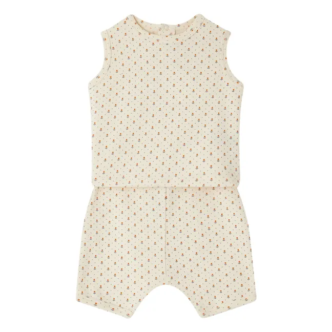 Elo Organic Cotton Top and Shorts Set | Cream
