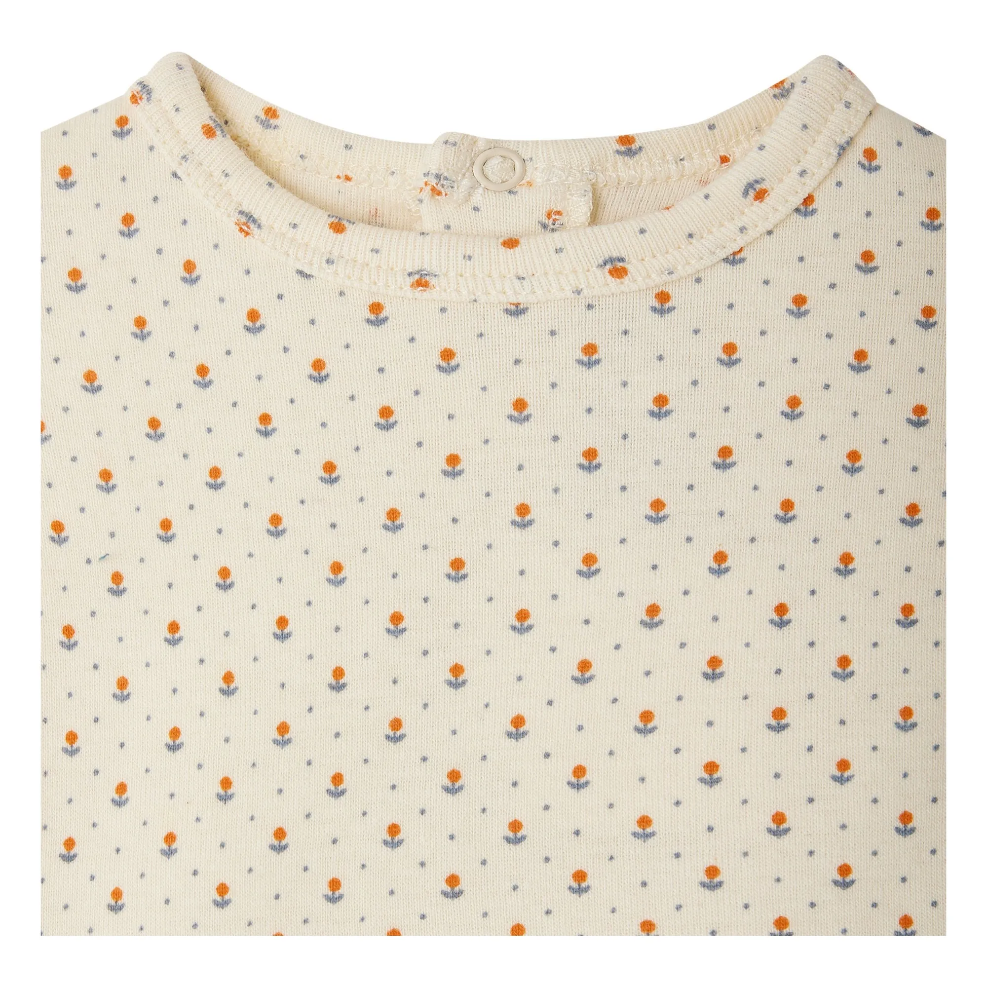 Ensembel Top et Short Elo Coton Bio | Crème- Image produit n°2