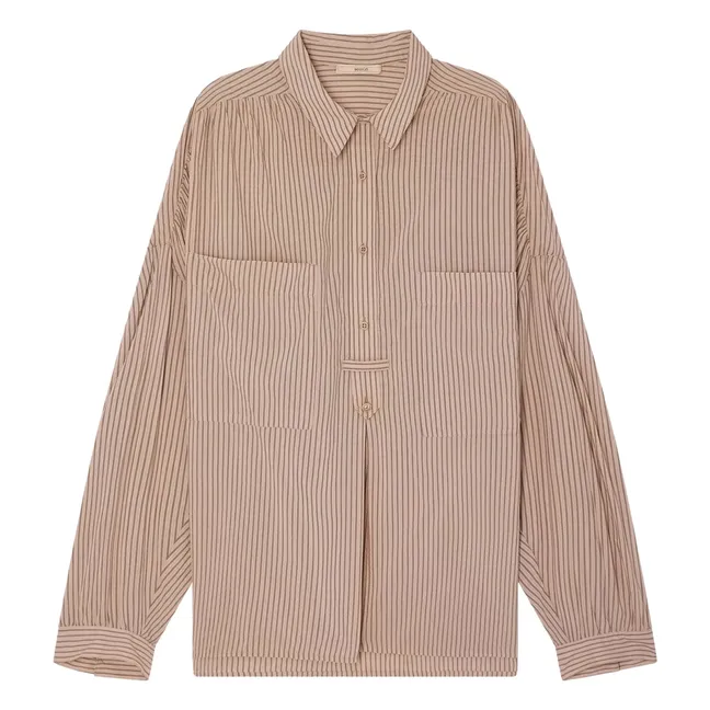Blouse Claude Rayures | Vieux Rose