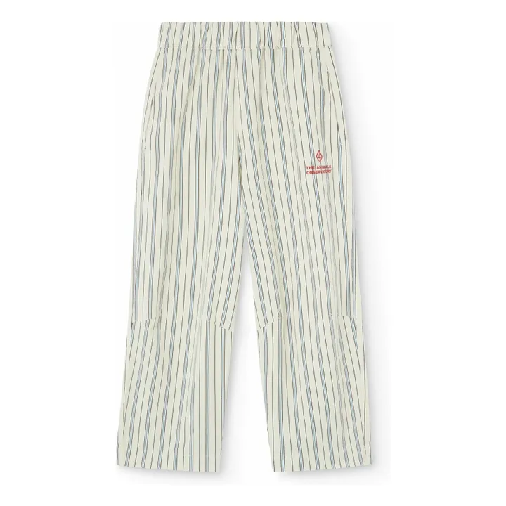 Pantalon Elephant Rayé | Ecru- Image produit n°0