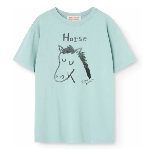 T-shirt Big Rooster Cheval | Bleu pâle
