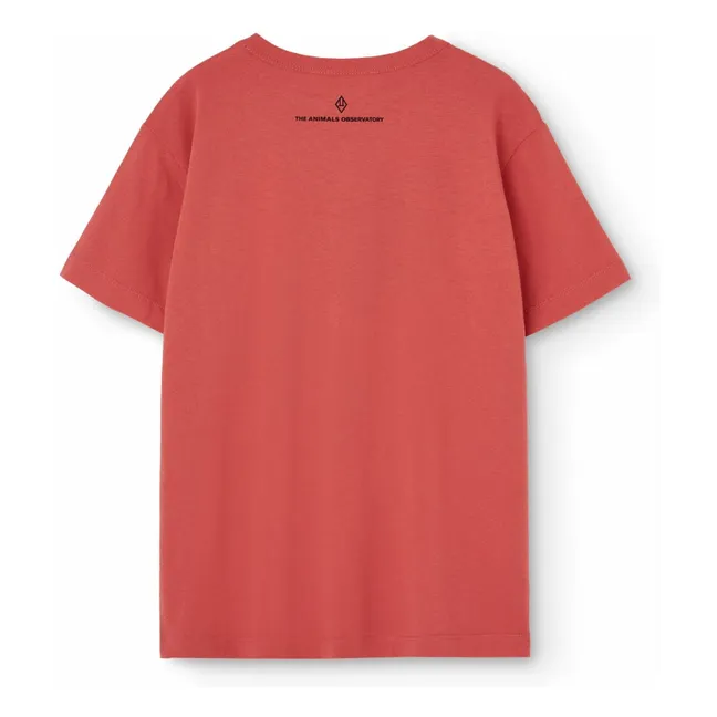 T-shirt Big Rooster Fleurs | Rouge