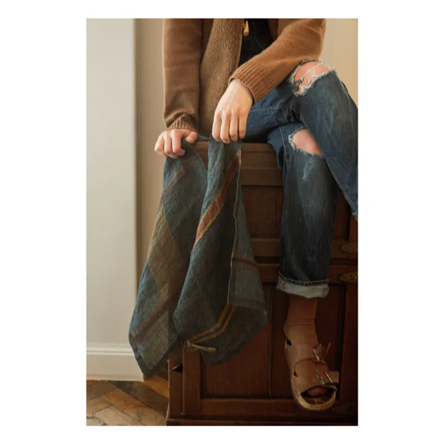 Serviette de table Hamlet Stripe | Gris anthracite